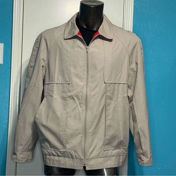 London Fog Tan Lightweight Sport Jacket Vintage Size 48 Long (2X Tall) GUC - Picture 3 of 13